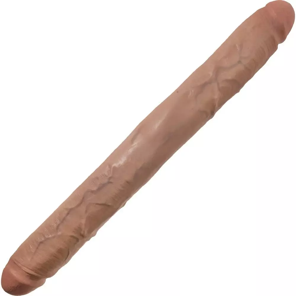 King Cock 16 inch Thick Double Dildo In Tan